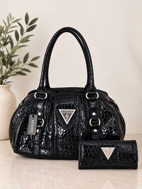 NWT GUESS MARIBELLE vintage y2k handbags & wallet SET black